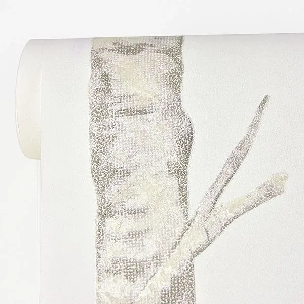 Brewster Home Fashions Cameron Off White Trees Wallpaper - SKU 2811-BLW10501