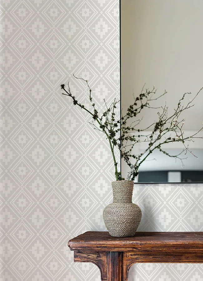 Brewster Home Fashions Camp Blanket Cream Wallpaper - SKU 4142-72661