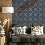 Brewster Home Fashions Camp Blanket Dark Blue Wallpaper - SKU 4142-72657