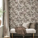 Brewster Home Fashions Canopy Beige Leaf Wallpaper - SKU 4164-M1806