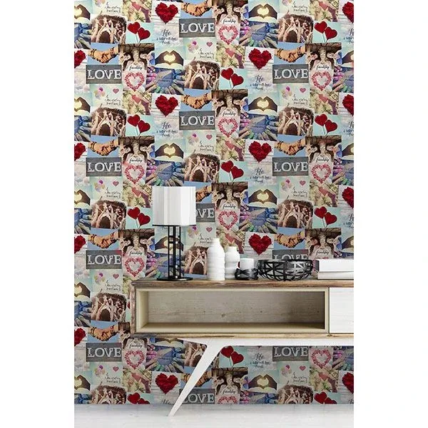 Brewster Home Fashions Cara Multicolor Collage Wallpaper - SKU 2900-41916