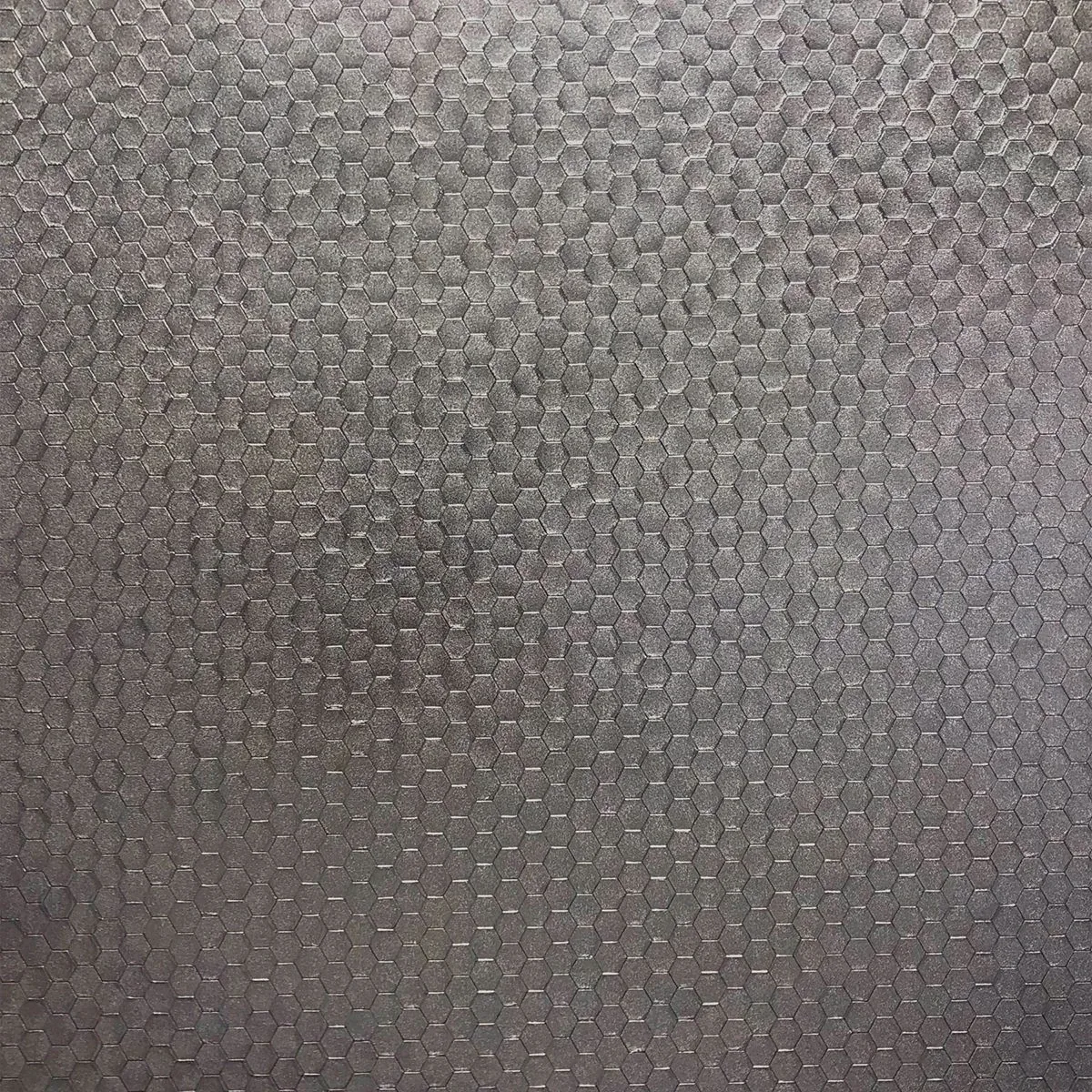 2927-42488 | Carbon Pewter Honeycomb Geometric Wallpaper