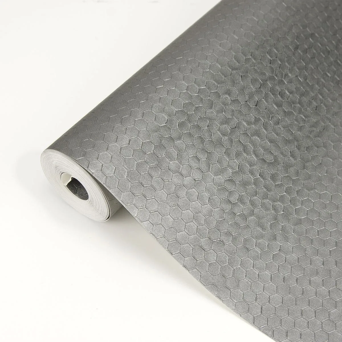 Brewster Home Fashions Carbon Pewter Honeycomb Geometric Wallpaper | Wallpaper Twins Brewster Home Fashions Carbon Pewter Honeycomb Geometric Wallpaper - SKU 2927-42488