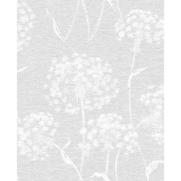 Brewster Home Fashions Carolyn Light Grey Dandelion Wallpaper - SKU 2811-24575