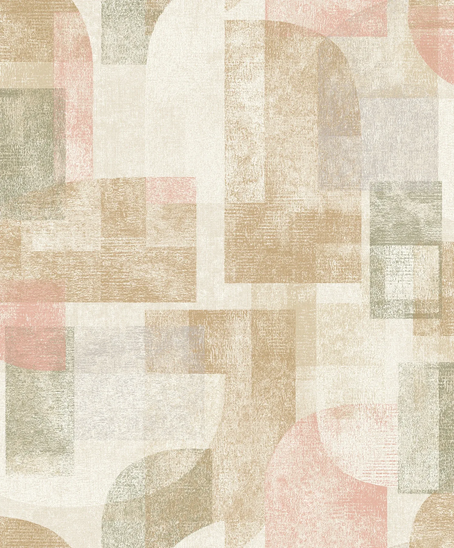 4191-83032 | Cassandra Brown Block Geometric Wallpaper