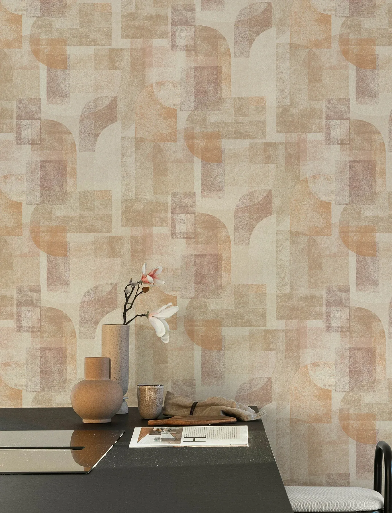 Brewster Home Fashions Cassandra Rust Block Geometric Wallpaper | Wallpaper Twins Brewster Home Fashions Cassandra Rust Block Geometric Wallpaper - SKU 4191-83033