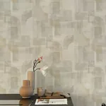 Brewster Home Fashions Cassandra Taupe Block Geometric Wallpaper - SKU 4191-83030