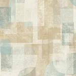 Brewster Home Fashions Cassandra Teal Block Geometric Wallpaper | Wallpaper Twins Brewster Home Fashions Cassandra Teal Block Geometric Wallpaper - SKU 4191-83031