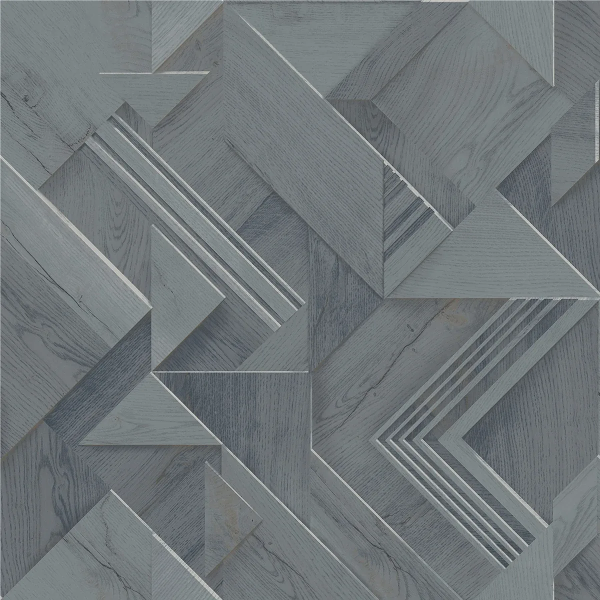 4041-35301 | Cassian Denim Wood Geometric Wallpaper