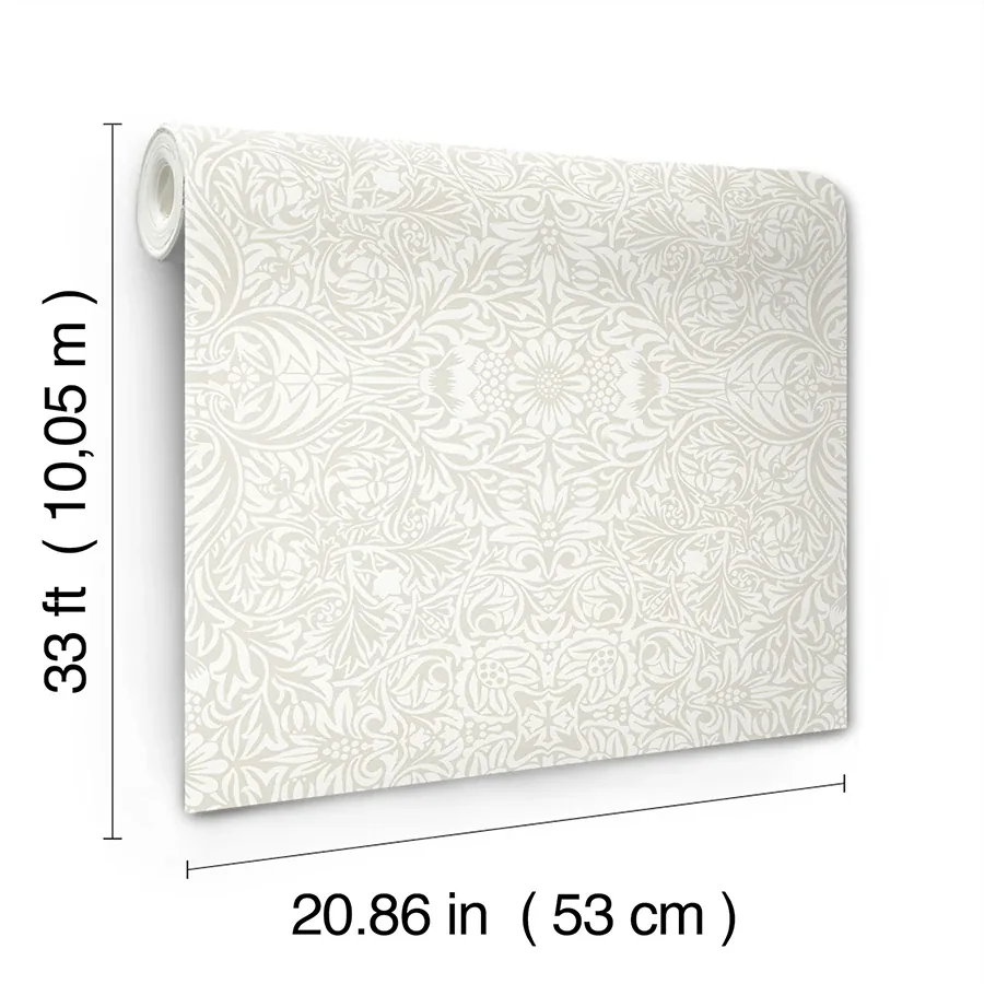 Brewster Home Fashions Ceiling Dove Intricate Floral Wallpaper | Wallpaper Twins Brewster Home Fashions Ceiling Dove Intricate Floral Wallpaper - SKU 4171-82069