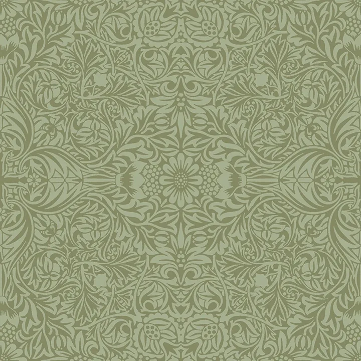Brewster Home Fashions Ceiling Green Intricate Floral Wallpaper - SKU 4171-82071