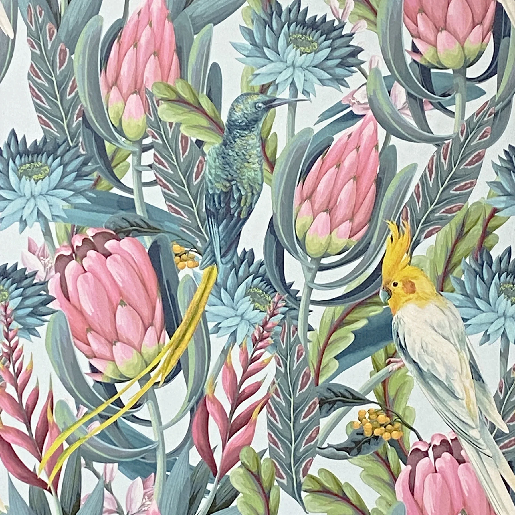 Brewster Home Fashions Celia Multicolor Tropical Birds Wallpaper - SKU AH297905