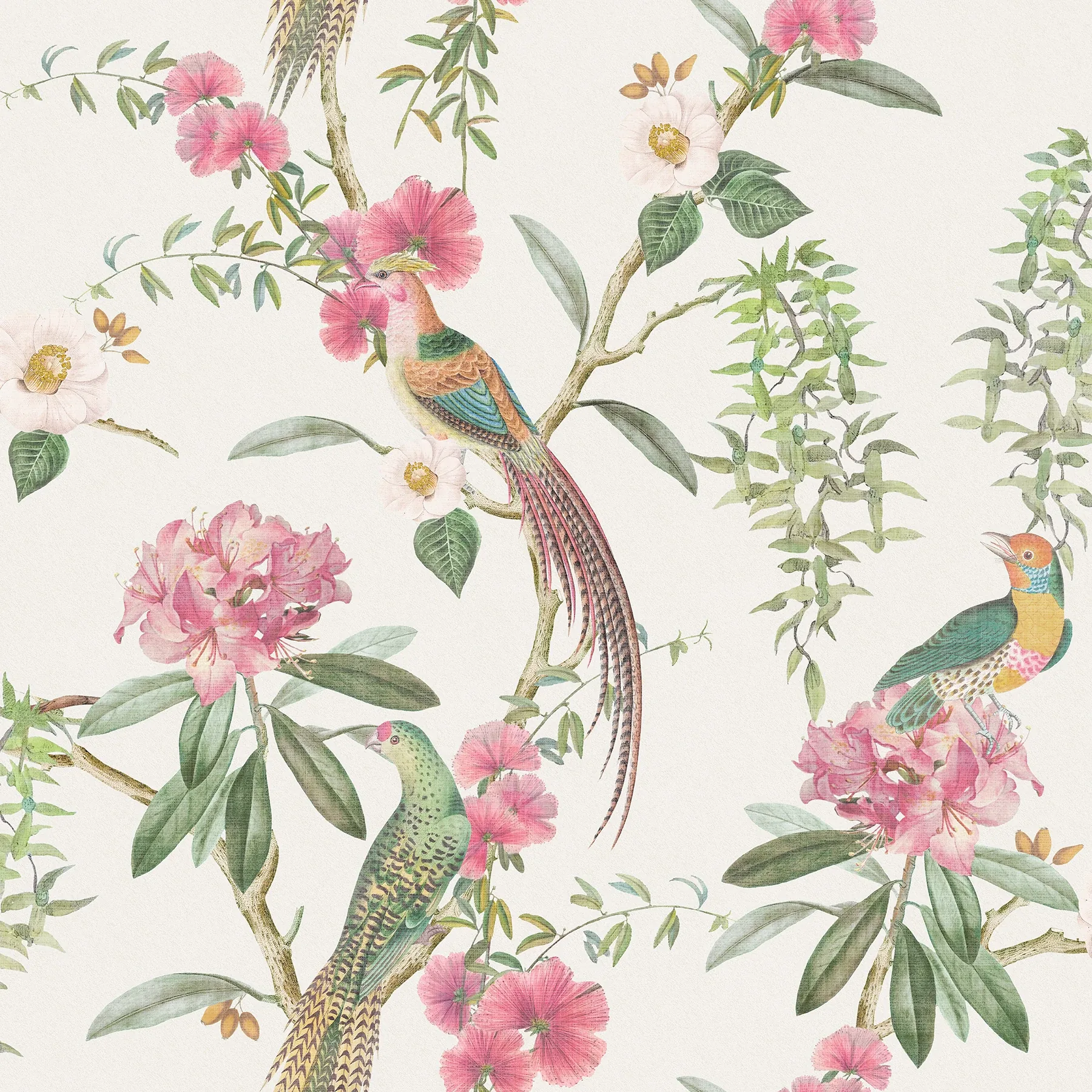 Brewster Home Fashions Celine Pink Courtyard Garden Wallpaper - SKU AH924907