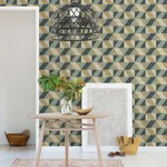Brewster Home Fashions Cerium Blue Concrete Geometric Wallpaper | Wallpaper Twins Brewster Home Fashions Cerium Blue Concrete Geometric Wallpaper - SKU 2896-25310