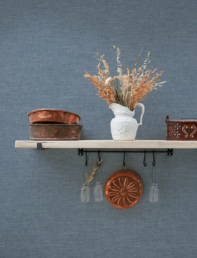 Brewster Home Fashions Chambray Denim Fabric Weave Wallpaper | Wallpaper Twins Brewster Home Fashions Chambray Denim Fabric Weave Wallpaper - SKU 4134-72554