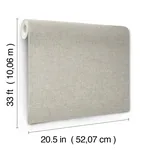 Brewster Home Fashions Chambray Grey Fabric Weave Wallpaper - SKU 4134-72556