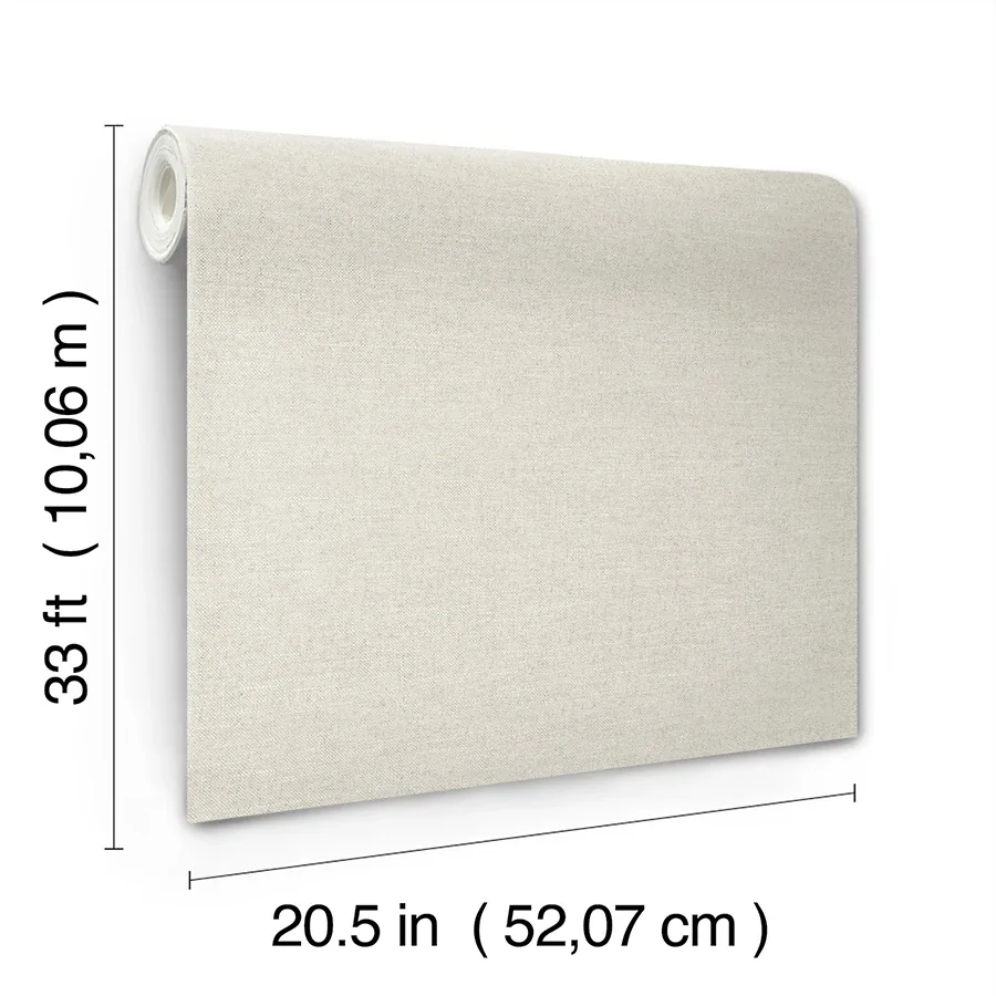 Brewster Home Fashions Chambray Light Grey Fabric Weave Wallpaper | Wallpaper Twins Brewster Home Fashions Chambray Light Grey Fabric Weave Wallpaper - SKU 4134-72552