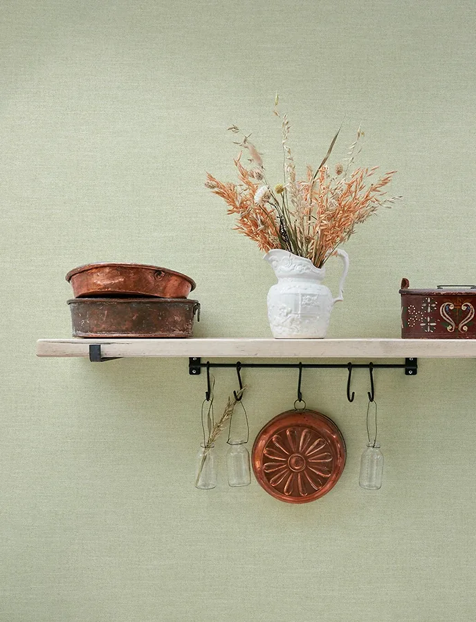 Brewster Home Fashions Chambray Sage Fabric Weave Wallpaper | Wallpaper Twins Brewster Home Fashions Chambray Sage Fabric Weave Wallpaper - SKU 4134-72557