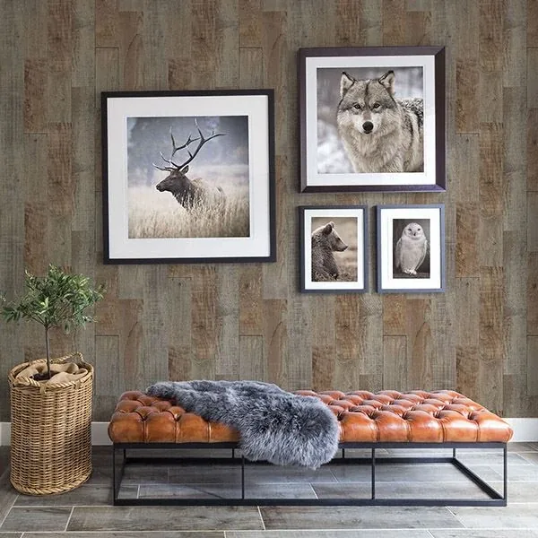 Brewster Home Fashions Chebacco Brown Wooden Planks Wallpaper | Wallpaper Twins Brewster Home Fashions Chebacco Brown Wooden Planks Wallpaper - SKU 3118-12693