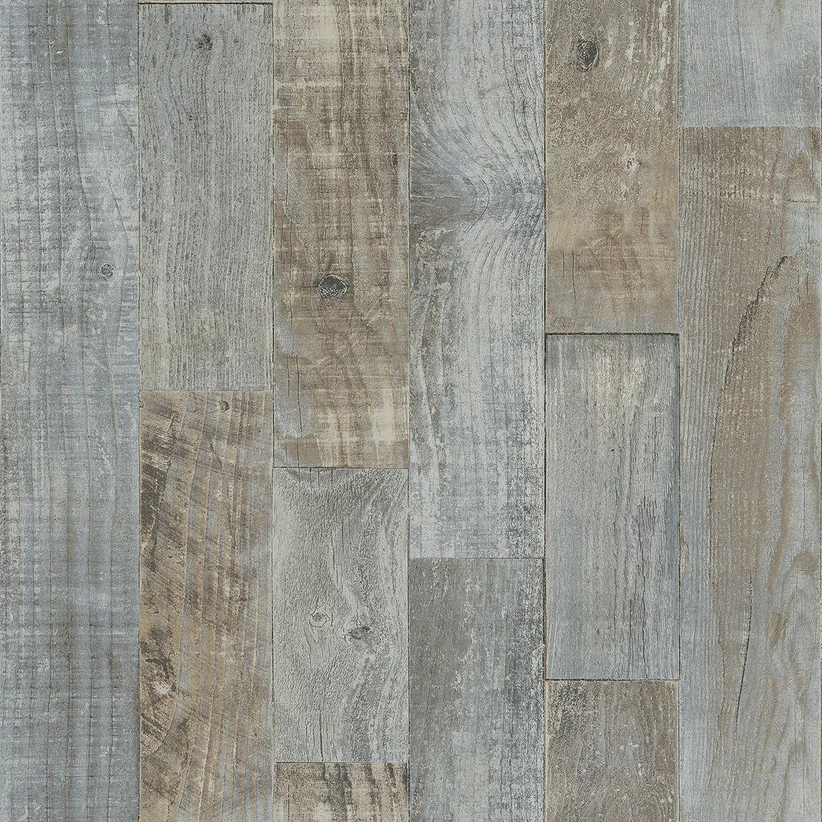 3124-12691 | Chebacco Slate Wood Planks Wallpaper