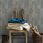 Brewster Home Fashions Chebacco Slate Wood Planks Wallpaper - SKU 3124-12691