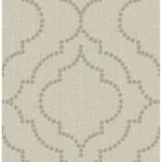 Brewster Home Fashions Chelsea Taupe Quatrefoil Wallpaper - SKU 3114-003356