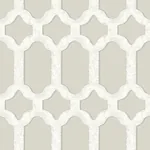 Brewster Home Fashions Chervil Light Grey Trellis Wallpaper - SKU 4134-72544