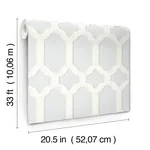 Brewster Home Fashions Chervil Sky Blue Trellis Wallpaper - SKU 4134-72543