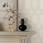 Brewster Home Fashions Chervil White Trellis Wallpaper - SKU 4134-72542