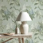 Brewster Home Fashions Chestnut Blue Floral Wallpaper - SKU 4164-M1819