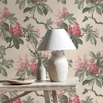 Brewster Home Fashions Chestnut Pink Floral Wallpaper - SKU 4164-M1822