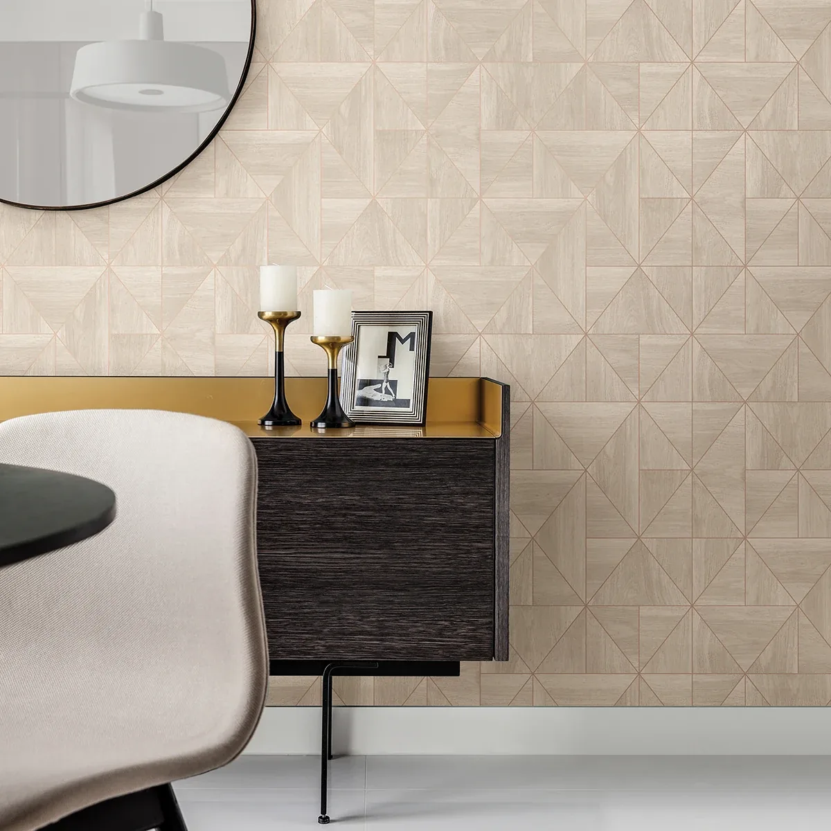 Brewster Home Fashions Cheverny Grey Wood Tile Wallpaper - SKU 2896-25324