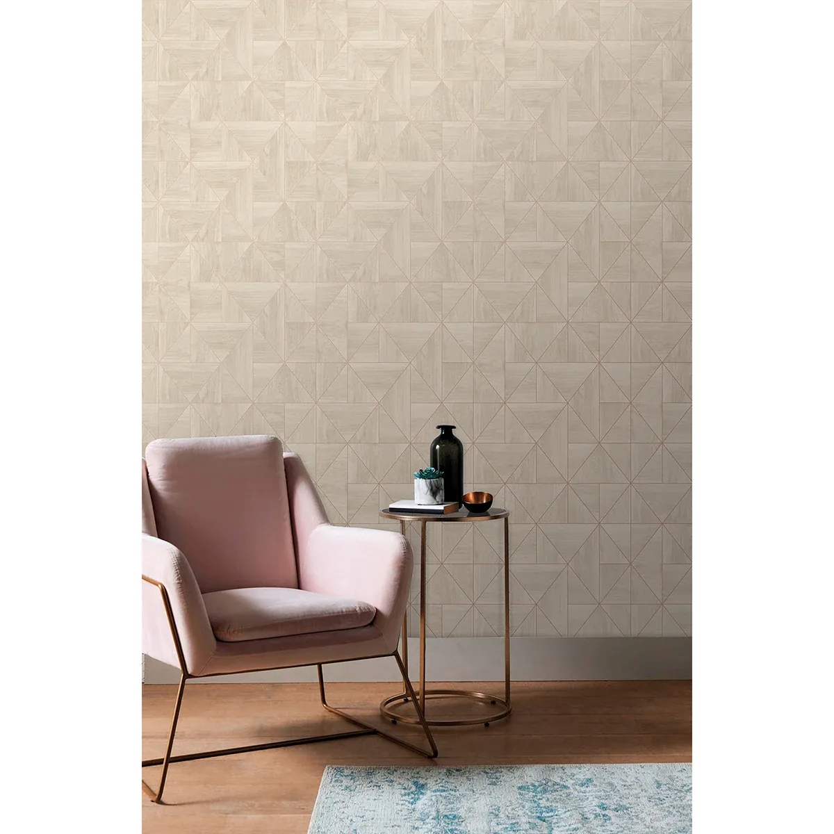 Brewster Home Fashions Cheverny Grey Wood Tile Wallpaper - SKU 2896-25324