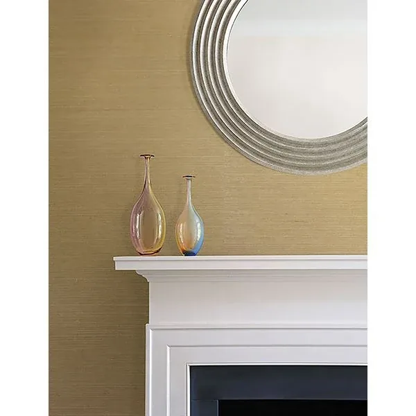 Brewster Home Fashions Chika Beige Sisal Grasscloth Wallpaper - SKU 53-65405