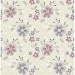 Brewster Home Fashions Chloe Purple Floral Wallpaper - SKU 2704-22203