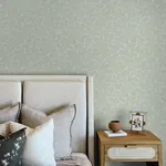 Brewster Home Fashions Chrysantha Aqua Berry Branches Wallpaper - SKU 4148-27446