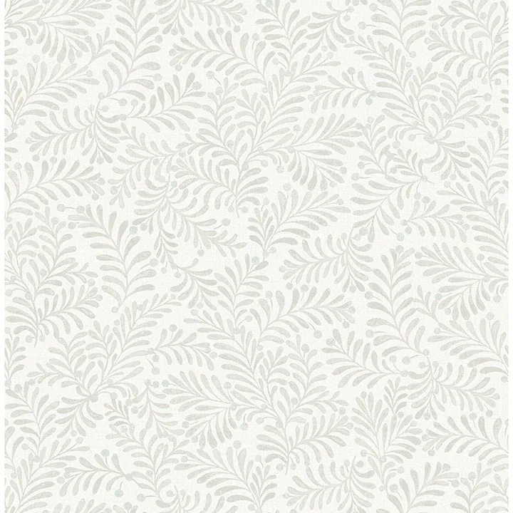 4148-27445 | Chrysantha Light Grey Berry Branches Wallpaper