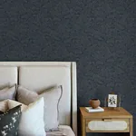 Brewster Home Fashions Chrysantha Navy Berry Branches Wallpaper - SKU 4148-27443