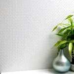 Brewster Home Fashions Churchill White Paintable Anaglypta Original Wallpaper - SKU 437-RD385