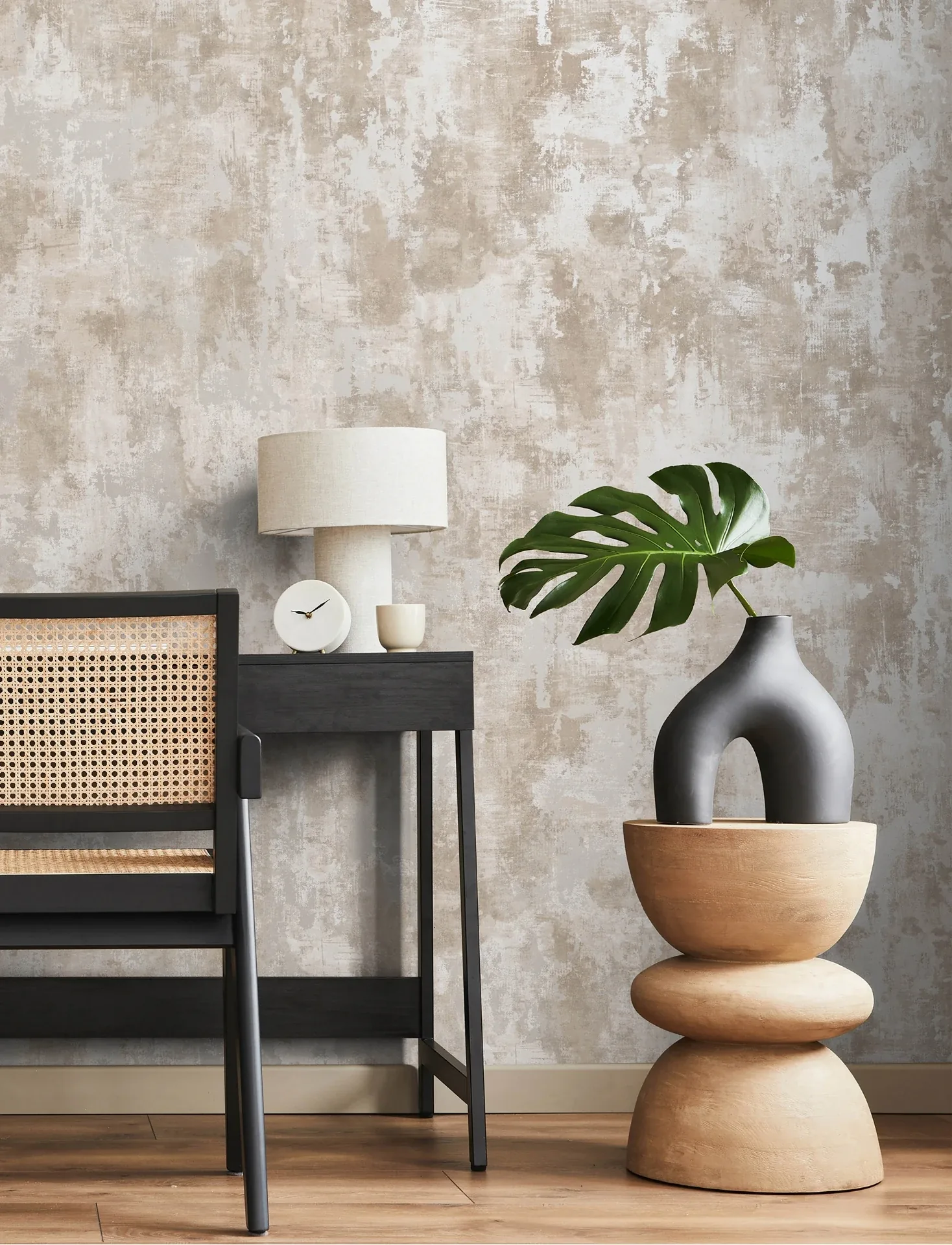 Brewster Home Fashions Cierra Blush Stucco Wallpaper - SKU 4157-43064