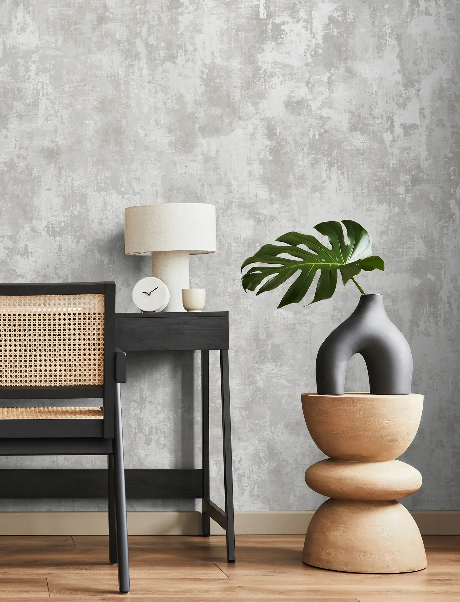 Brewster Home Fashions Cierra Silver Stucco Wallpaper - SKU 4157-43062