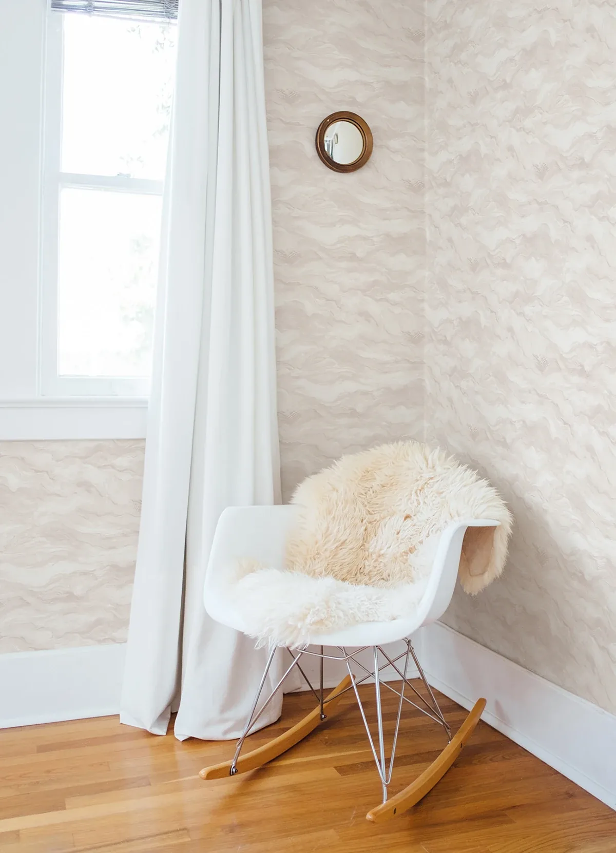 Brewster Home Fashions Cirrus Blush Wave Wallpaper - SKU 3124-13952