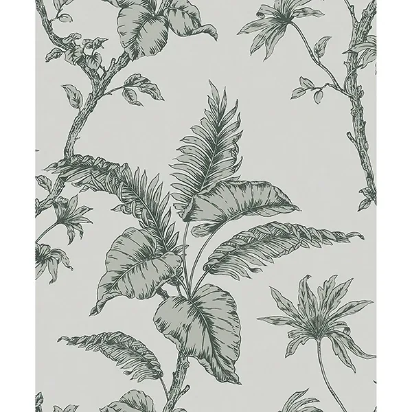 Brewster Home Fashions Cival Green Fern Trail Wallpaper - SKU MG31846