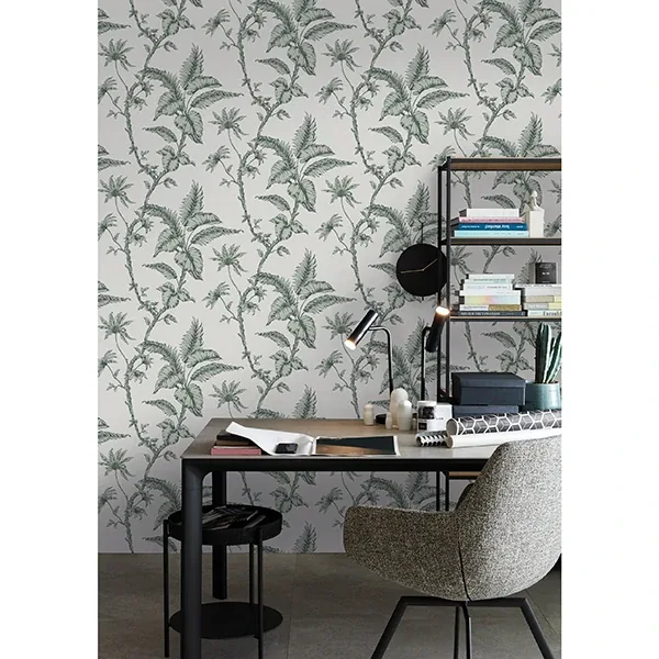 Brewster Home Fashions Cival Green Fern Trail Wallpaper - SKU MG31846