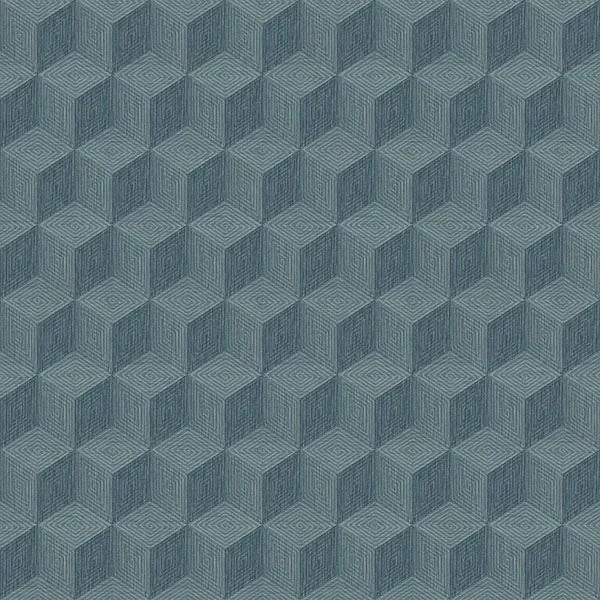 2825-6363 | Claremont Blue Geometric Wallpaper
