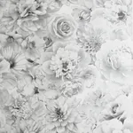 Brewster Home Fashions Clarissa Grey Glitter Bloom Wallpaper | Wallpaper Twins Brewster Home Fashions Clarissa Grey Glitter Bloom Wallpaper - SKU AH692803