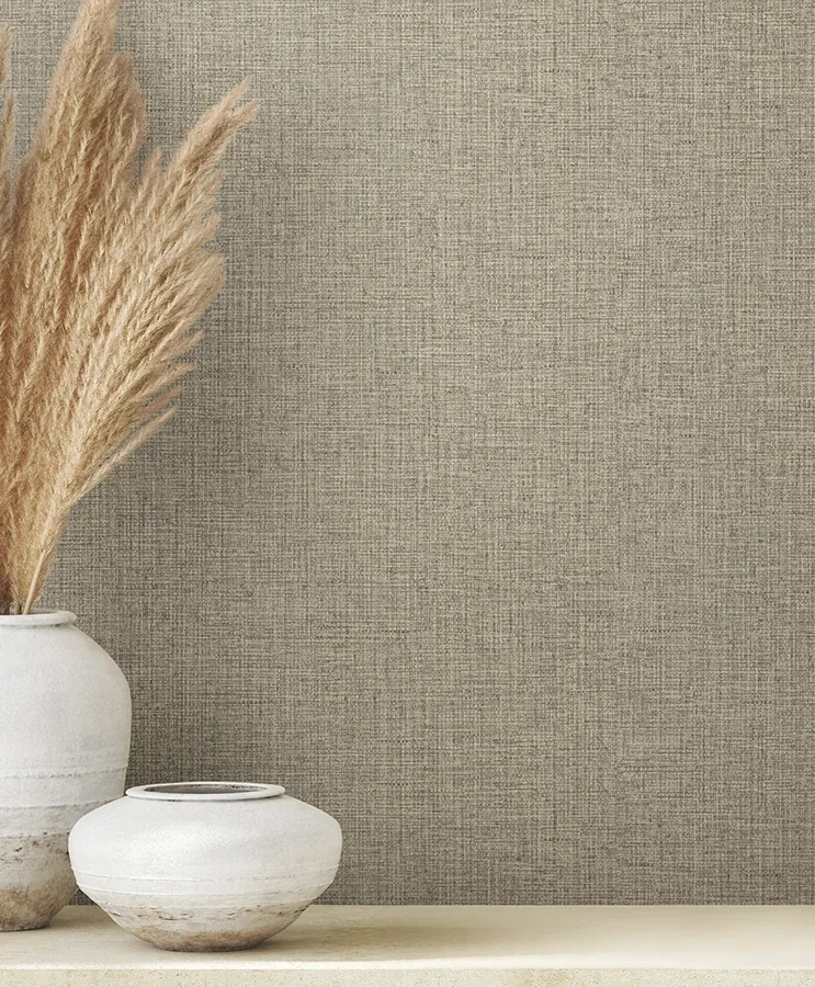 Brewster Home Fashions Clarkson Stone Woven Wallpaper - SKU 4174-4613