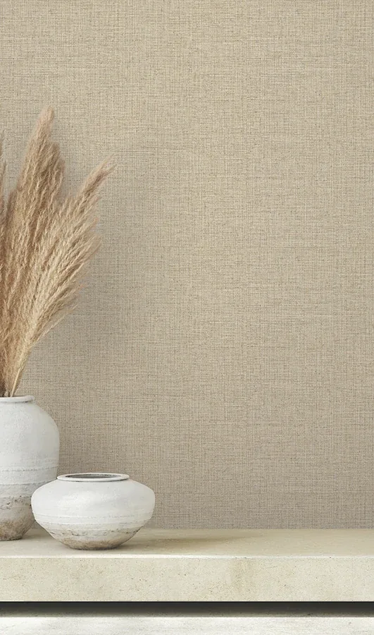 Brewster Home Fashions Clarkson Taupe Woven Wallpaper - SKU 4174-4621