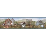 Brewster Home Fashions Clarksville Blue Farm Wallpaper | Wallpaper Twins Brewster Home Fashions Clarksville Blue Farm Wallpaper - SKU 3119-13572B