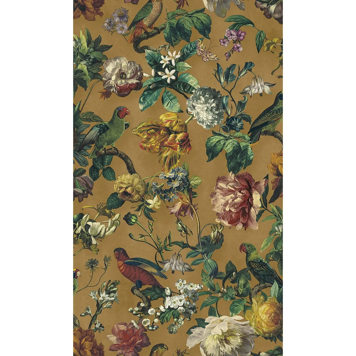 307303 | Claude Yellow Floral Wallpaper